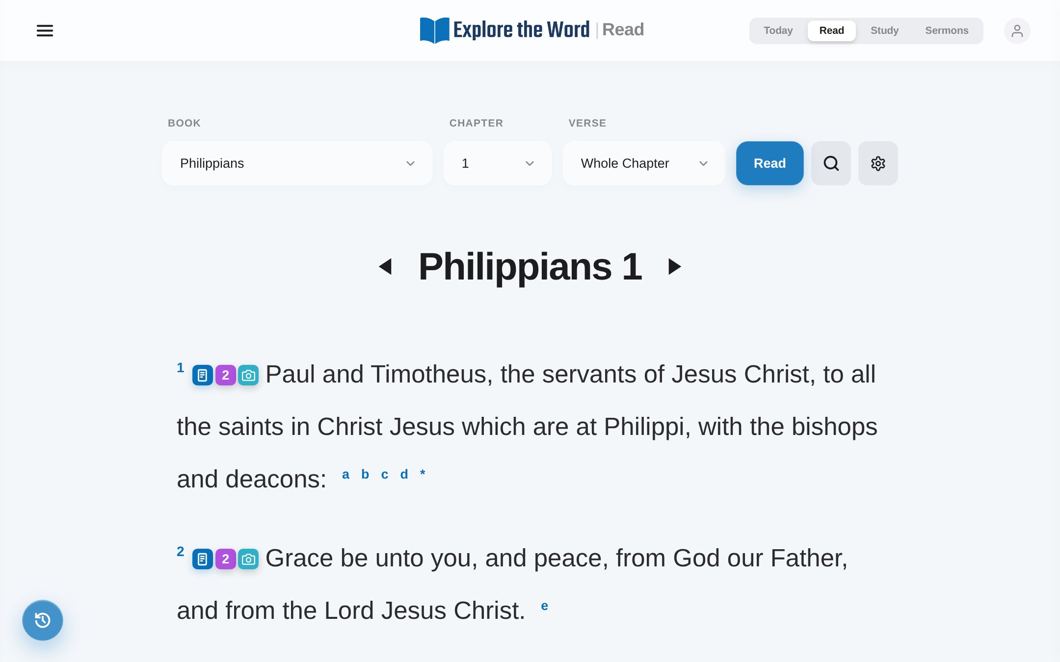 The Explore the Word Bible app