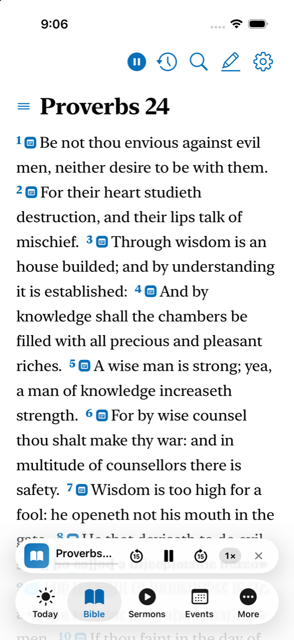 A King James Bible built for study. in the KBC Connect app