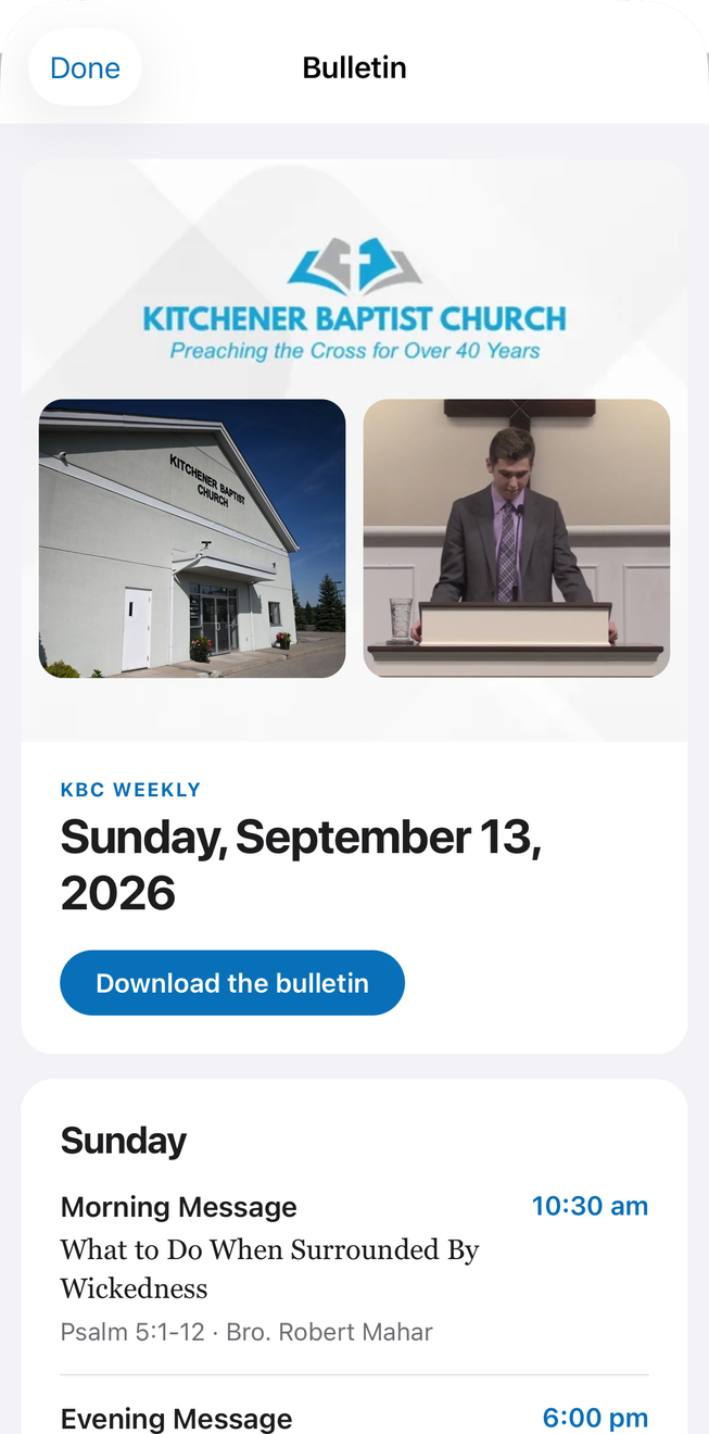 This week’s bulletin, the moment it is sent. in the KBC Connect app