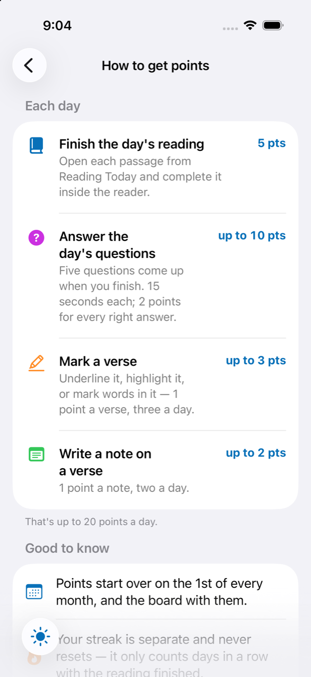How to get points. in the KBC Connect app