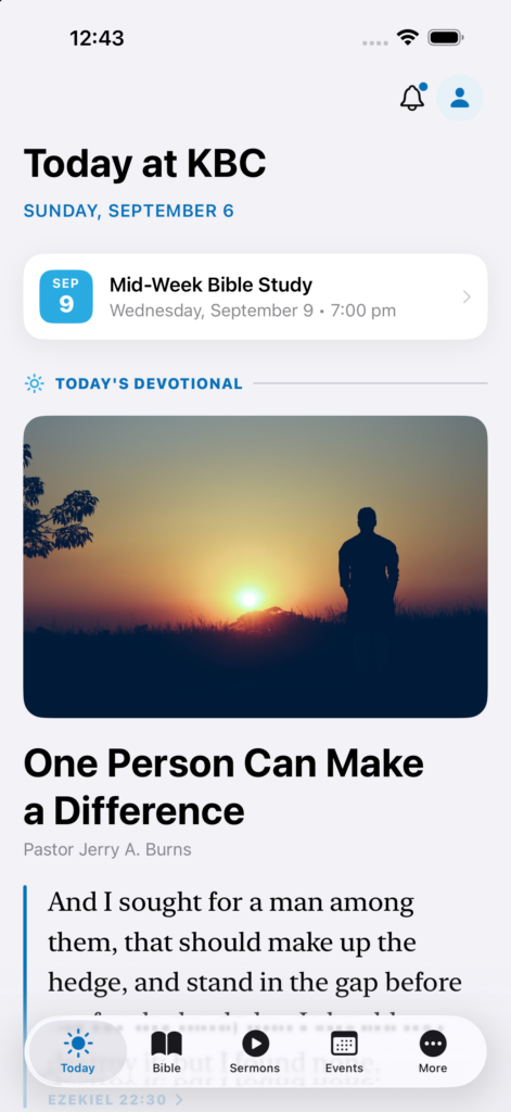 Today in the KBC Connect app
