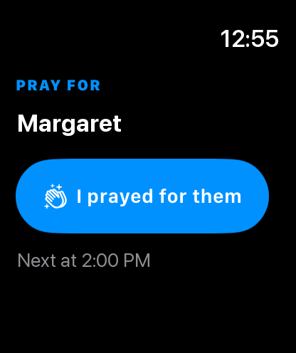 Apple Watch in the KBC Connect app